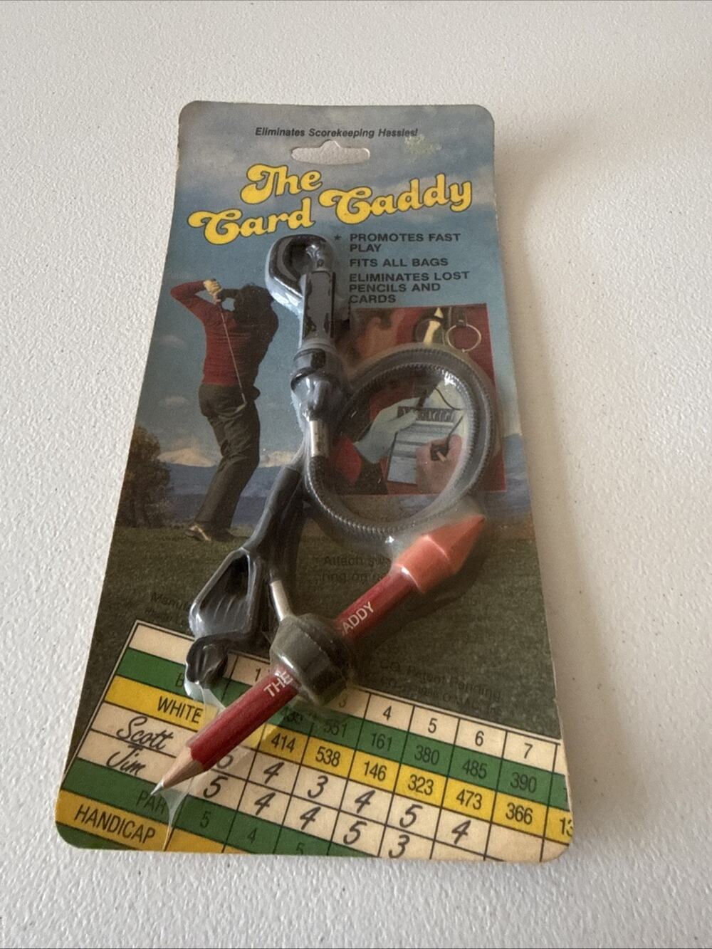 The Card Caddy Eliminates Score Keeping Hassles Golf NOS